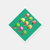 かわいいカラフルのナプキン スタンダードカクテルナプキン (角)