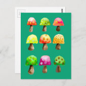 かわいいカラフルのハガキ ポストカード (正面/裏面)