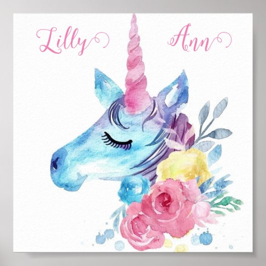 かわいいカラフルのポスターパーソナライズされた ポスター (正面)