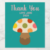 かわいいカラフルのワインラベル ワインラベル (シングルラベル)