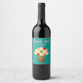 かわいいカラフルのワインラベル ワインラベル (正面)
