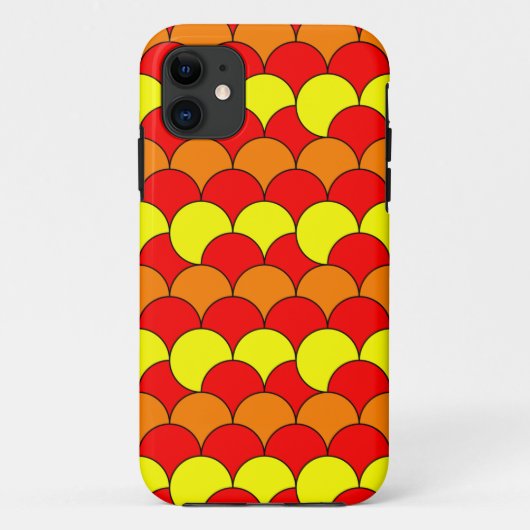 かわいいカラフルの円のパターン Case-Mate iPhoneケース (裏面)