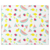 かわいいカラフルの夏のフルーツ ラッピングペーパー (フラット)
