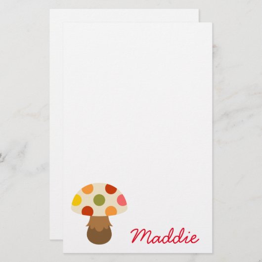 かわいいカラフルの文房具 便箋 (正面/裏面)