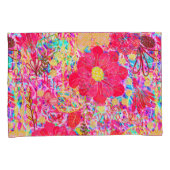 かわいいカラフルの明るい花 枕カバー (正面右)