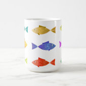 かわいいカラフルの海魚 コーヒーマグカップ (中央)