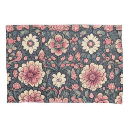 かわいいカラフルの花 枕カバー