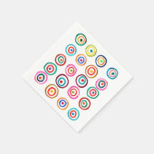 かわいいカラフルの虹のお洒落丸 スタンダードカクテルナプキン (角)