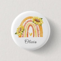 かわいいカラフルひまわり黄色のレインボーガールズ名