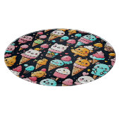 かわいいカラフルアイスクリームコーン カッティングボード (角)