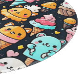 かわいいカラフルアイスクリームコーン カッティングボード (角)