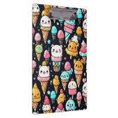 かわいいカラフルアイスクリームコーン クリップボード (右)