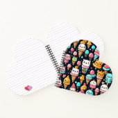 かわいいカラフルアイスクリームコーン ノートブック (内部)