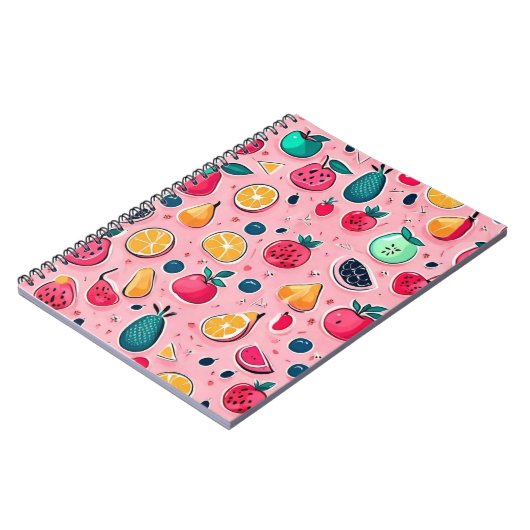 かわいいカラフルアイスクリームコーン ノートブック (左側)