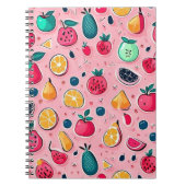 かわいいカラフルアイスクリームコーン ノートブック (正面)