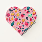 かわいいカラフルアイスクリームコーン ノートブック (裏面)