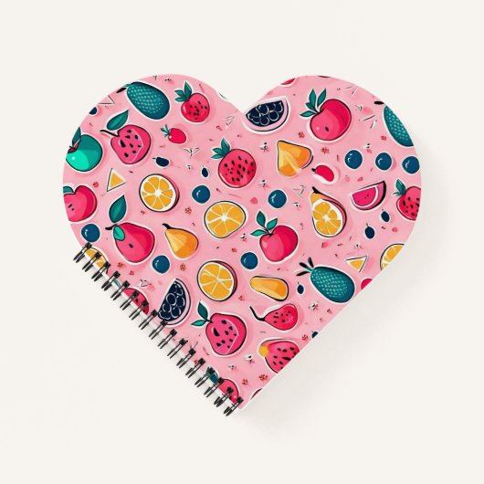 かわいいカラフルアイスクリームコーン ノートブック (正面)