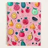 かわいいカラフルアイスクリームコーン プランナー手帳 (正面)