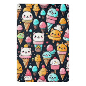 かわいいカラフルアイスクリームコーン ミニクリップボード (裏面)