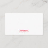 かわいいカラフルアイスクリームサンデイラストレーション 名刺 (裏面)