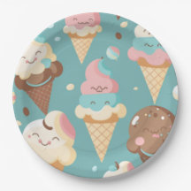 かわいいカラフルアイスクリーム