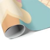 かわいいカラフルアイスクリーム ラッピングペーパー (ロールコーナー)