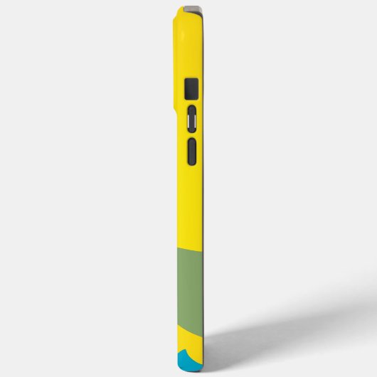 かわいいカラフルアクアとイエローアリゲーターイヤホン5 Case-Mate iPhoneケース (裏面 / 左)