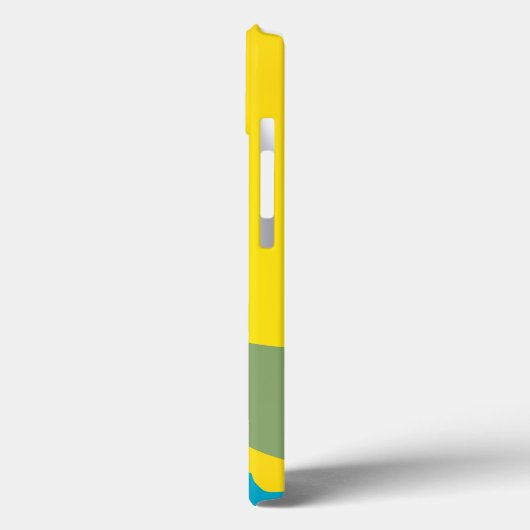 かわいいカラフルアクアとイエローアリゲーター Case-Mate iPhoneケース (裏面 / 左)