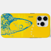 かわいいカラフルアクアとイエローフィッシュ Case-Mate iPhoneケース (裏面 (横))