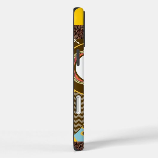 かわいいカラフルアクアとイエローフクロウ Case-Mate iPhoneケース (裏面 / 右)