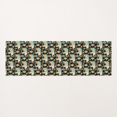 かわいいカラフルインディアンゾウのパターン ヨガマット (裏面(横))