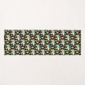 かわいいカラフルインディアンゾウのパターン ヨガマット (正面(横))