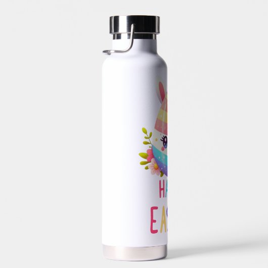 かわいいカラフルイースターエッグバニー ウォーターボトル (右面)