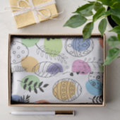 かわいいカラフルイースターエッグパターン 薄葉紙 (ギフト)