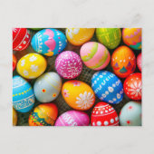 かわいいカラフルイースターエッグ ポストカード (正面)