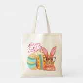 かわいいカラフルイースターバニー卵キッズイースター トートバッグ (裏面)