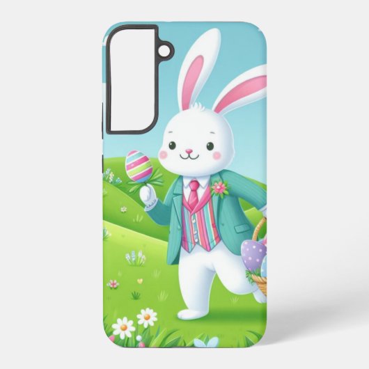 かわいいカラフルイースターバニー SAMSUNG GALAXYケース (裏面)
