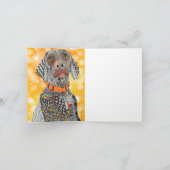 かわいいカラフルウェマラーグリーティングカード サンキューカード (内部)