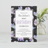 かわいいカラフルウォーターカラーパンダベアテンプレート 招待状 (スタンド正面)