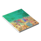 かわいいカラフルウミガメのノートパッド ノートパッド (アングル)