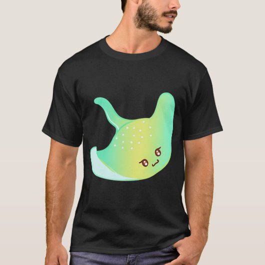 かわいいカラフルエイ Tシャツ (正面)