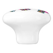 かわいいカラフルエレファントキッズベッドルームデコル セラミックノブ (側面)