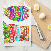 かわいいカラフルカッチンタオル キッチンタオル (四つ折り)