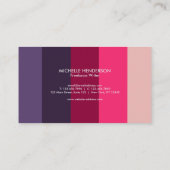 かわいいカラフルカラーブロックのグラディエストライプント 名刺 (裏面)