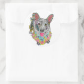 かわいいカラフルカーディガンウェルシュコーギーシール3» ラウンドシール (バッグ)