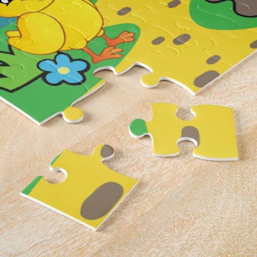 かわいいカラフルキッズファームホームステッド動物 – 豚 ジグソーパズル (側面)