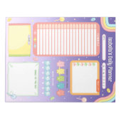 かわいいカラフルキャンディ毎日プランナーメモ帳 ノートパッド (正面)