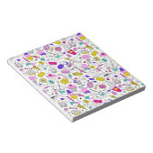 かわいいカラフルキャンディ甘い柄 ノートパッド (アングル)