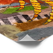 かわいいカラフルキリンのポスター16x20» ポスター (角)