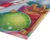 かわいいカラフルクリスマスアヒル カッティングボード (角)